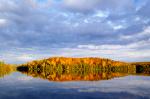 Reflections of Autumn in Nine Mile   Lake, Superior National Forest, Minnesota