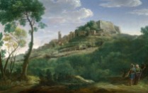 Full title: A Landscape with an Italian Hill Town Artist: Hendrik Frans van Lint Date made: 1700-26 Source: http://www.nationalgalleryimages.co.uk/ Contact: picture.library@nationalgallery.co.uk Copyright (C) The National Gallery, London