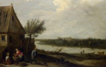 Full title: A Cottage by a River with a Distant View of a Castle Artist: David Teniers the Younger Date made: about 1650 Source: http://www.nationalgalleryimages.co.uk/ Contact: picture.library@nationalgallery.co.uk Copyright (C) The National Gallery, London