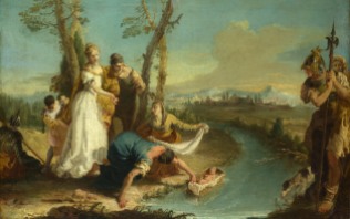 Full title: The Finding of Moses Artist: Attributed to Francesco Zugno Date made: after 1740 Source: http://www.nationalgalleryimages.co.uk/ Contact: picture.library@nationalgallery.co.uk Copyright (C) The National Gallery, London