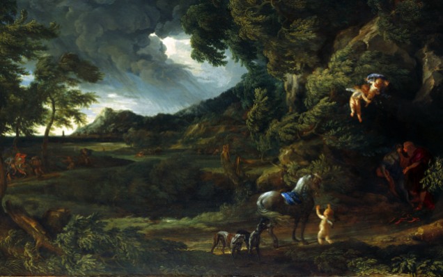 Full title: Landscape with the Union of Dido and Aeneas Artist: Gaspard Dughet and Carlo Maratta Date made: about 1664-8 Source: http://www.nationalgalleryimages.co.uk/ Contact: picture.library@nationalgallery.co.uk Copyright (C) The National Gallery, London